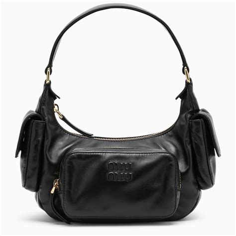 miu miu nappa leather shoulder bag